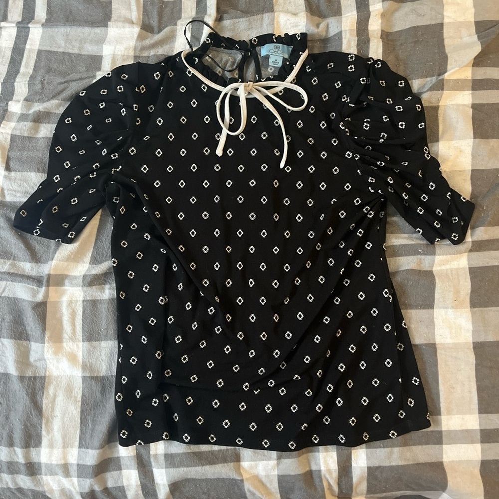 CeCe short sleeved blouse.